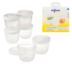 Difrax Moedermelk en babyvoeding bewaarbakjes - 12 stuks Clearance