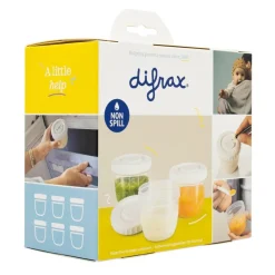 Difrax Moedermelk en babyvoeding bewaarbakjes - 12 stuks Clearance