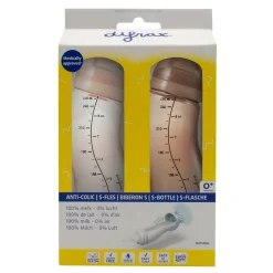 Difrax Natural 0+M S-Fles 2-Pak Outlet