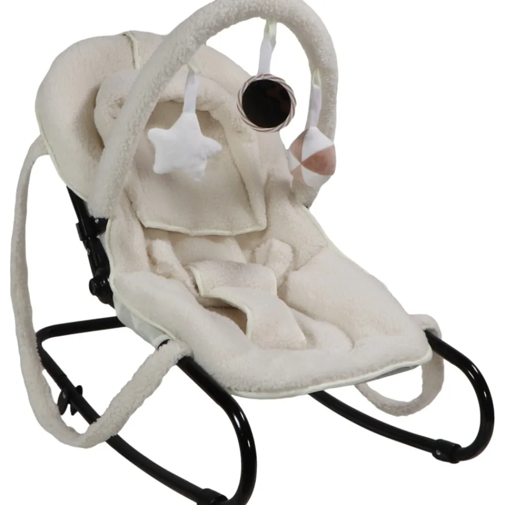 Ding Viggo Bouclé Off-white Wipstoel Hot
