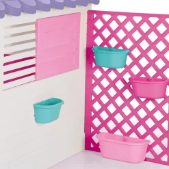 Dolu Garden Wit/Roze Speelhuisje met Accessoires Best