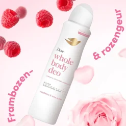 Dove Whole Body Raspberry & Rose Deodorant Spray Clearance
