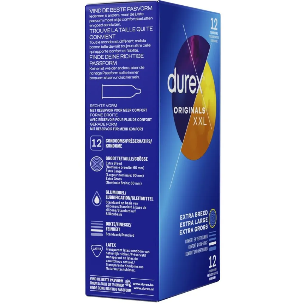 Durex Originals XXL Condooms Clearance