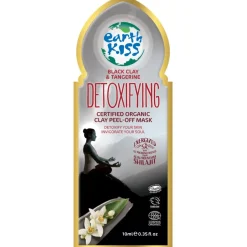 Earth Kiss Black Clay & Tangerine Detoxifying Clay Peel-Off Masks