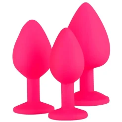 EasyToys Siliconen Buttplug Set met Diamant New