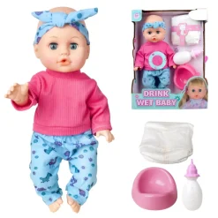 Eco Toys 33cm Pop Blauw/Roze Outfit met Accessoires Hot
