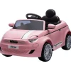 Eco Toys Roze Elektrische Fiat 500 Kinderauto Online