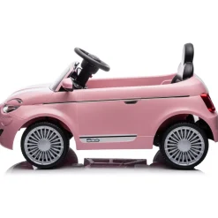 Eco Toys Roze Elektrische Fiat 500 Kinderauto Online