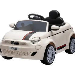 Eco Toys Wit Elektrische Fiat 500 Kinderauto Outlet