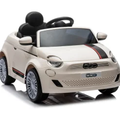 Eco Toys Wit Elektrische Fiat 500 Kinderauto Outlet