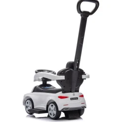 Eco Toys Wit Mercedes Benz Loopauto met Duwstang Best