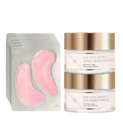 Egf Cell Effect Dagcrème + Egf Cell Effect Nachtcrème + Rose Blossom Oogpads Online