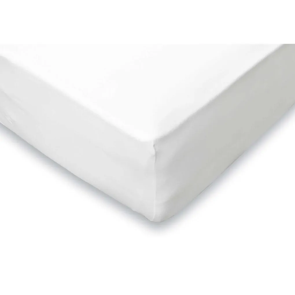 Elegance Hoeslaken Jersey Katoen Stretch 35cm Hoge Hoek - wit 80/90x190/200cm Sale