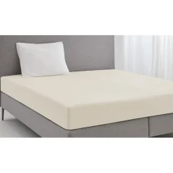 Elegance Hoeslaken Katoen Perkal 35cm Hoekhoogte - ivoor 160x200cm Outlet