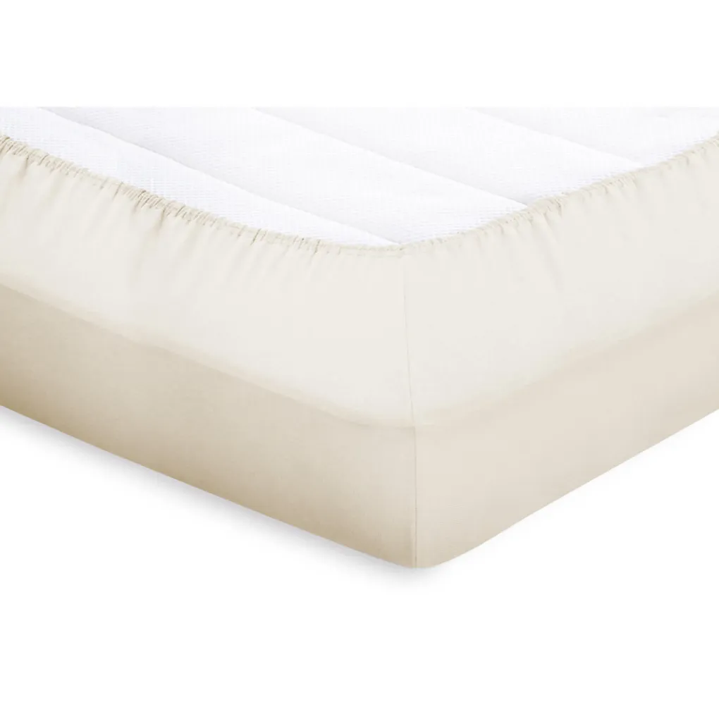 Elegance Splittopper Hoeslaken Perkal Katoen - ivoor 160x200cm Best