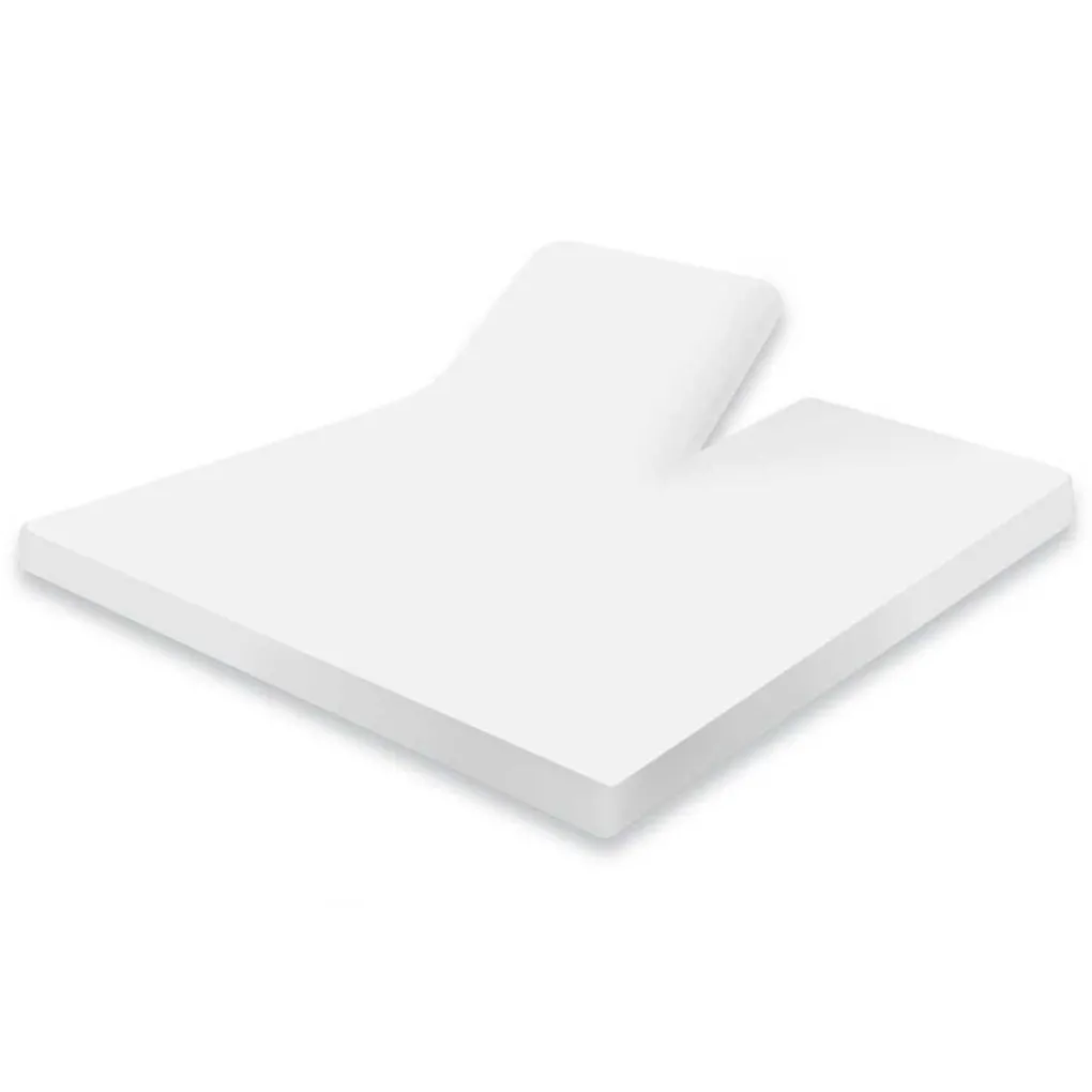 Elegance Splittopper Hoeslaken Jersey Katoen Stretch - wit 180x200cm