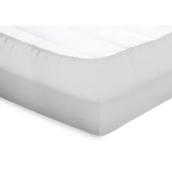 Elegance Splittopper Hoeslaken Perkal Katoen - licht grijs 160x200cm Hot