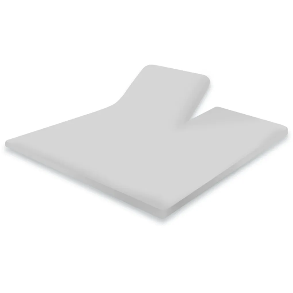 Elegance Splittopper Hoeslaken Perkal Katoen - licht grijs 180x210/220cm Outlet