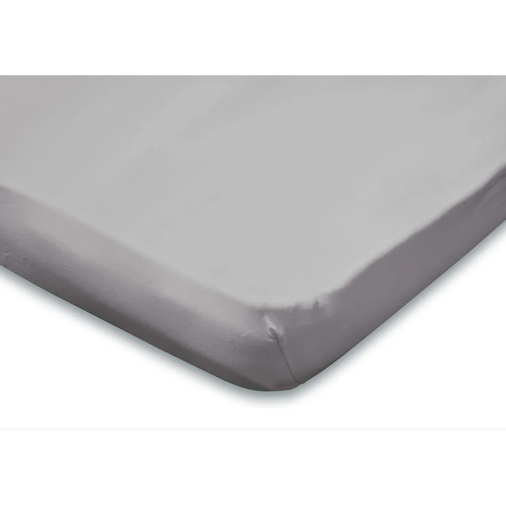 Elegance Topper Hoeslaken Jersey Katoen Stretch - licht grijs 180x200cm
