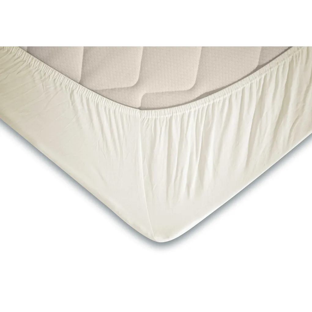 Elegance Topper Hoeslaken Jersey Katoen Stretch - ivoor 120/130/140x200cm Discount