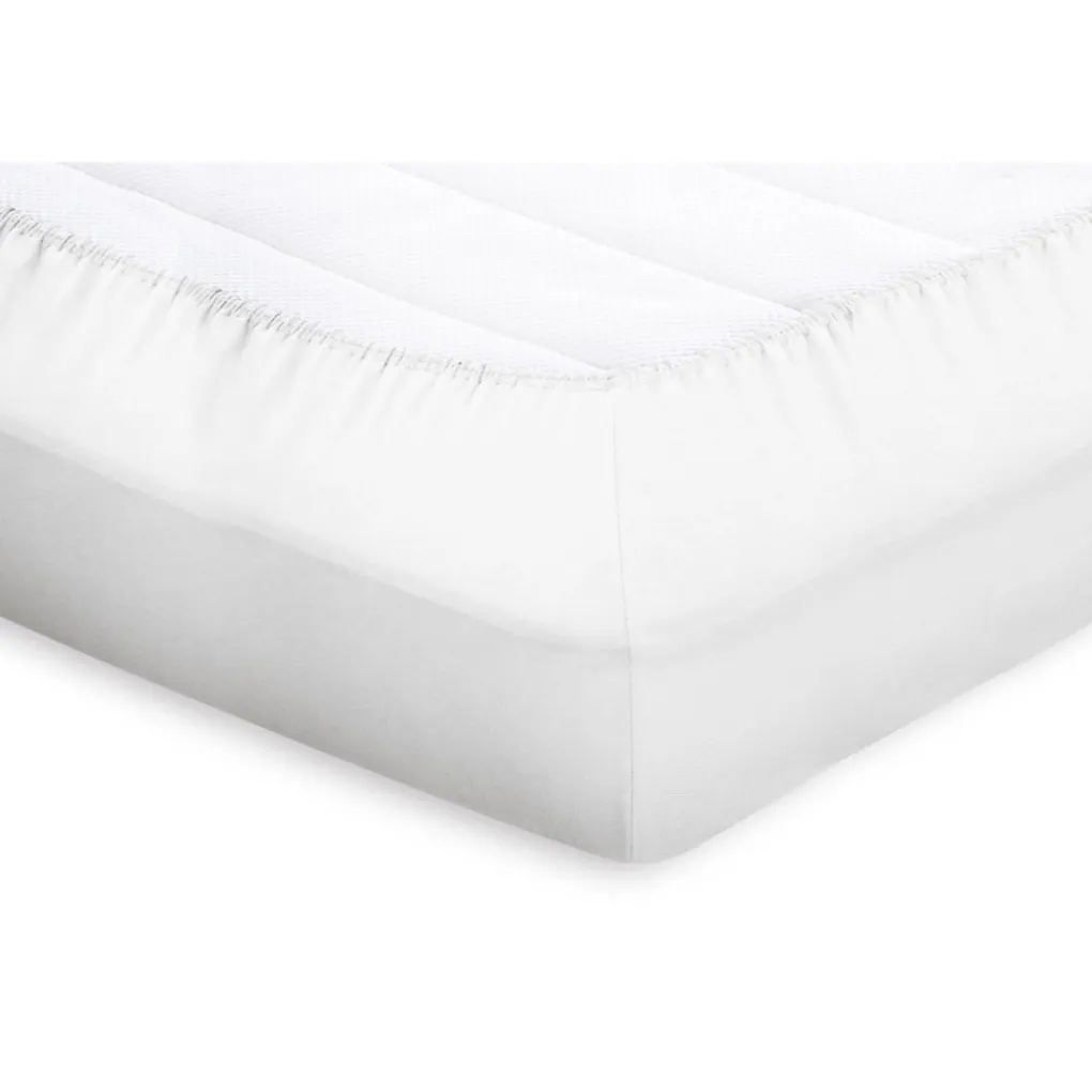 Elegance Topper Hoeslaken Katoen Perkal - wit 180x200cm Online