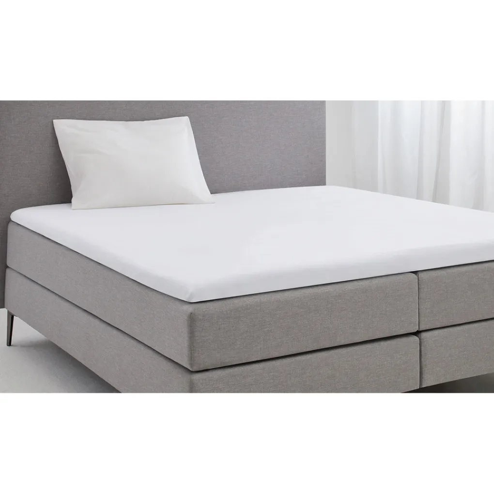 Elegance Topper Hoeslaken Katoen Perkal - wit 180x200cm Online