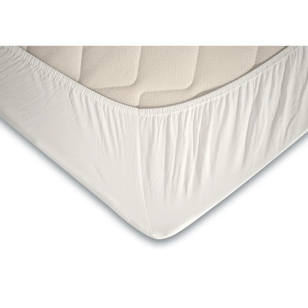 Elegance Topper Hoeslaken Jersey Katoen Stretch - wit 140x210/220cm Outlet