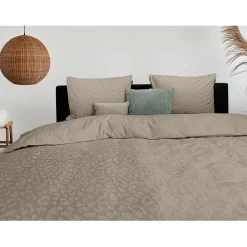 Eleganzzz Dekbedovertrek Micro Mink Leopard - royal sand 200x200/220cm Online