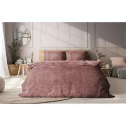 Eleganzzz Dekbedovertrek Flanel Fleece - old rose 140x200/220cm Hot