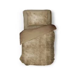 Eleganzzz Dekbedovertrek Flanel Fleece - gold 140x200/220cm Discount