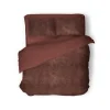 Eleganzzz Dekbedovertrek Flanel Fleece - rose brown 240x200/220cm