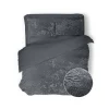 Eleganzzz Dekbedovertrek 3D Embossed Velvet Wave - dark grey 200x200/220cm Hot