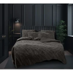 Eleganzzz Dekbedovertrek Jacquard Rabbit Fur - taupe grey 240x200/220cm Sale