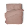 Eleganzzz Dekbedovertrek Teddy Pluche - light pink 200x200/220cm