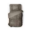 Eleganzzz Dekbedovertrek Flanel Fleece - taupe grey 140x200/220cm