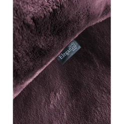 Eleganzzz Dekbedovertrek Flanel Fleece - bordeaux 200x200/220cm New