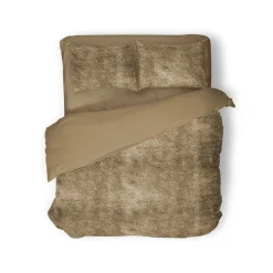 Eleganzzz Dekbedovertrek Flanel Fleece - gold 200x200/220cm Hot