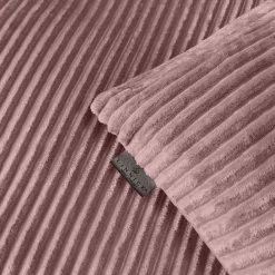 Eleganzzz Dekbedovertrek Teddy Rib Fleece - old rose 200x200/220cm Outlet