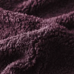 Eleganzzz Dekbedovertrek Teddy Pluche - bordeaux 200x200/220cm Outlet