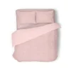 Eleganzzz Dekbedovertrek Teddy Rib Fleece - light pink 200x200/220cm Discount