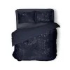 Eleganzzz Dekbedovertrek Crushed Velvet - royale blue 200x200/220cm Clearance