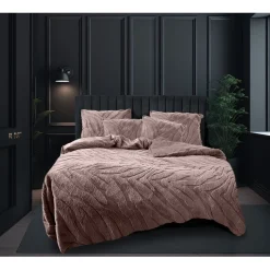 Eleganzzz Dekbedovertrek Jacquard Rabbit Fur - pink 240x200/220cm Discount