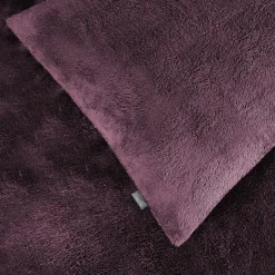Eleganzzz Dekbedovertrek Teddy Pluche - bordeaux 240x200/220cm Clearance
