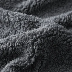 Eleganzzz Dekbedovertrek Teddy Pluche - anthracite 240x200/220cm