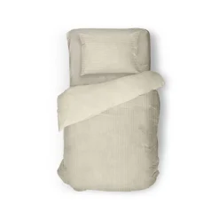 Eleganzzz Dekbedovertrek Teddy Rib Fleece - beige 140x200/220cm