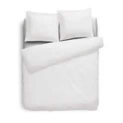 Eleganzzz Dekbedovertrek Flanel Uni - wit 140x200/220cm Best