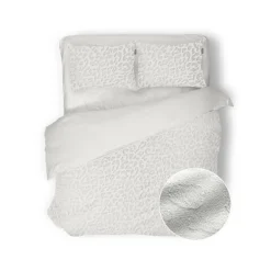 Eleganzzz Dekbedovertrek Micro Mink Leopard - off white 200x200/220cm Best