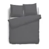 Eleganzzz Dekbedovertrek Flanel Uni - antraciet 200x200/220cm Discount