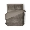 Eleganzzz Dekbedovertrek Flanel Fleece - taupe grey 200x200/220cm Best