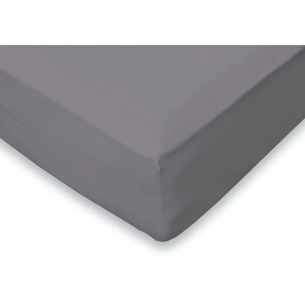 Eleganzzz Hoeslaken Flanel 35cm Hoekhoogte - antraciet 80x200cm Online